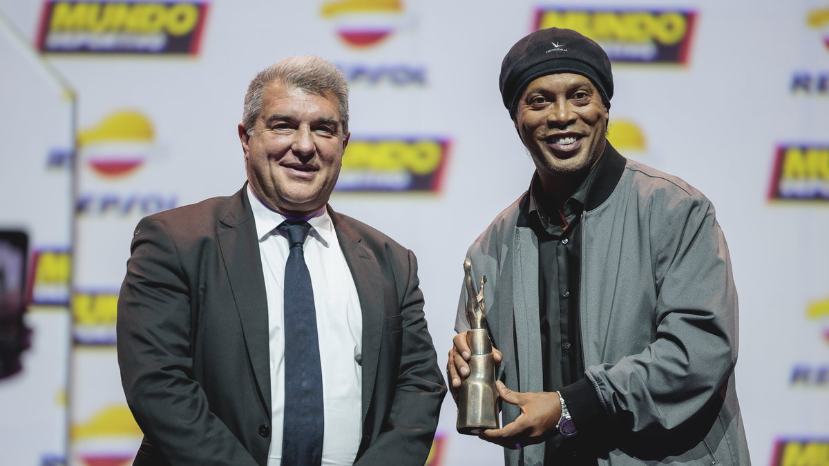 Joan Laporta i Ronaldinho