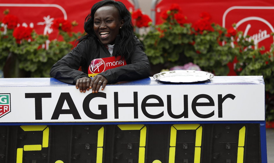 Mary Keitany ustanowiła w ub. roku w Londynie rekord życiowy 2:17.01