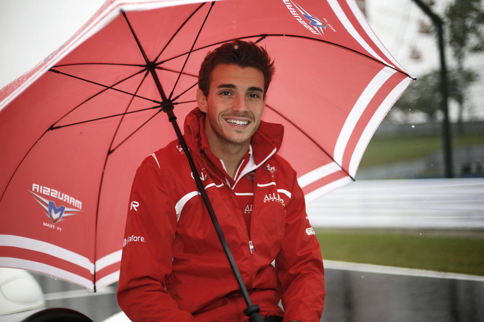 Jules Bianchi w dniu wyścigu o GP Japonii (5 października 2014)