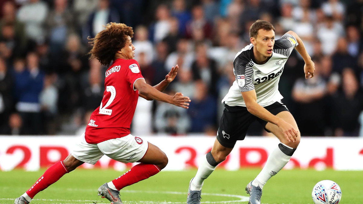 Krystian Bielik w barwach Derby County