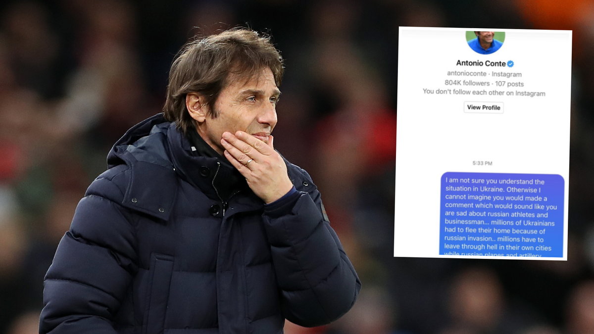 Antonio Conte dostał wiadomość od ukraińskiego tenisisty