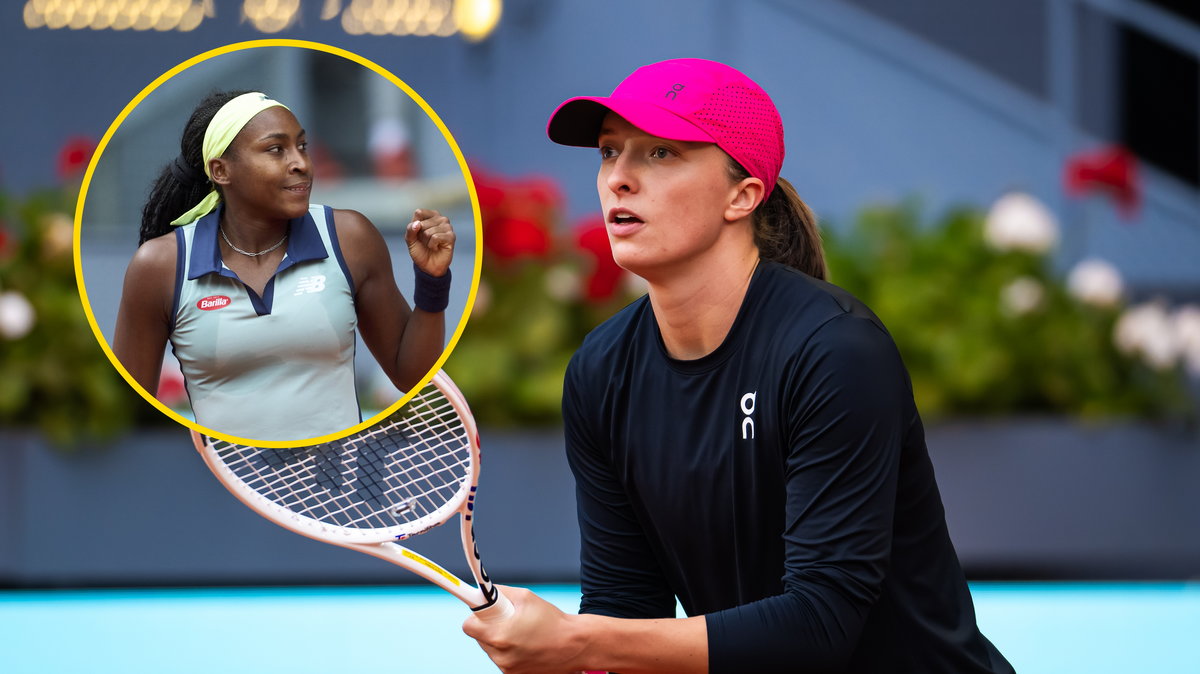 Iga Świątek i Coco Gauff (Zdjęcie: Quality Sport Images)