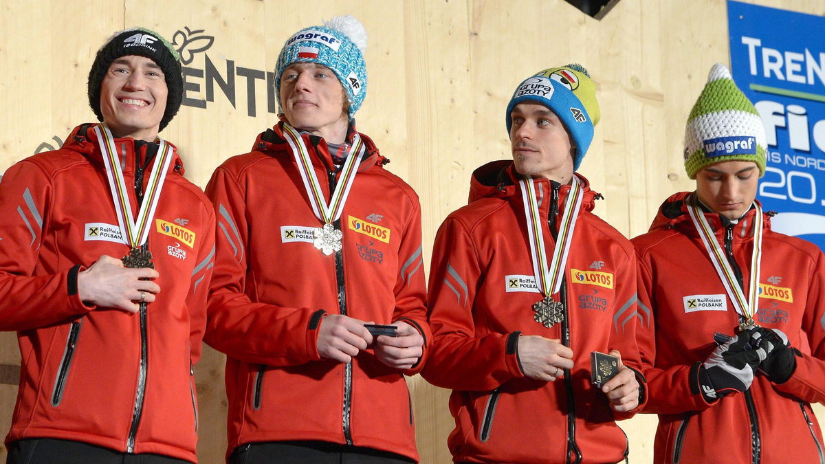 Kamil Stoch, Dawid Kubacki, Piotr Żyła i Maciej Kot