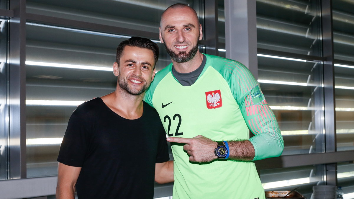 Łukasz Fabiański i Marcin Gortat