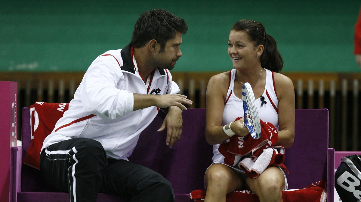 Tomasz Wiktorowski i Agnieszka Radwańska