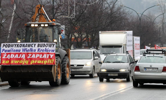 ZAKOPANE WIELKA KROKIEW PODWYKONAWCY PROTEST