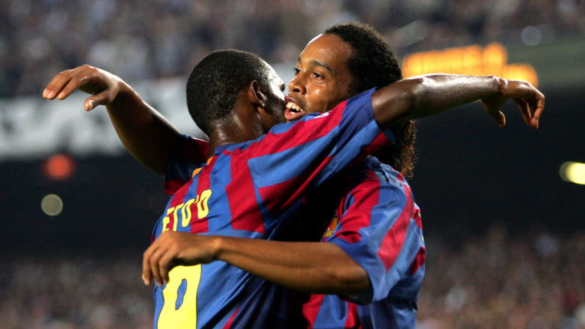 Samuel Eto'o i Ronaldinho