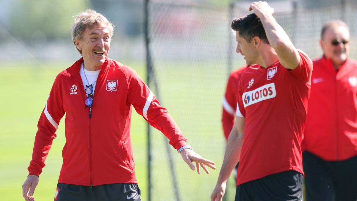 Zbigniew Boniek i Robert Lewandowski