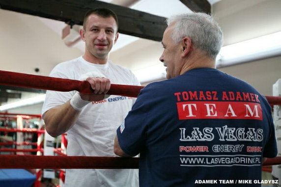 Trening medialny Tomasza Adamka