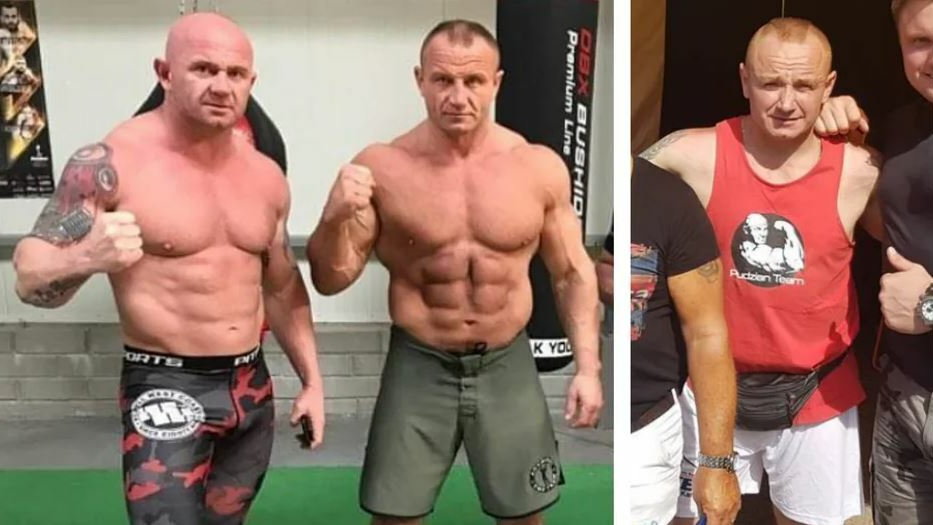 Od lewej: Krystian, Mariusz i Dominik Pudzianowscy