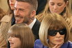 Brooklyn Beckham, Hana Cross, Cruz Beckham, Romeo Beckham, Harper Beckham, David Beckham,  Anna Wintour 