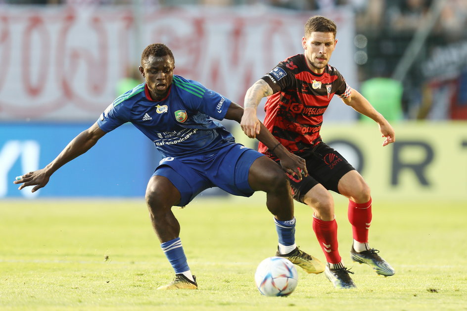 Emmanuel Agbor w meczu 34. kolejki poprzedniego sezonu Miedź - Górnik (0:0) zadebiutował w Ekstraklasie