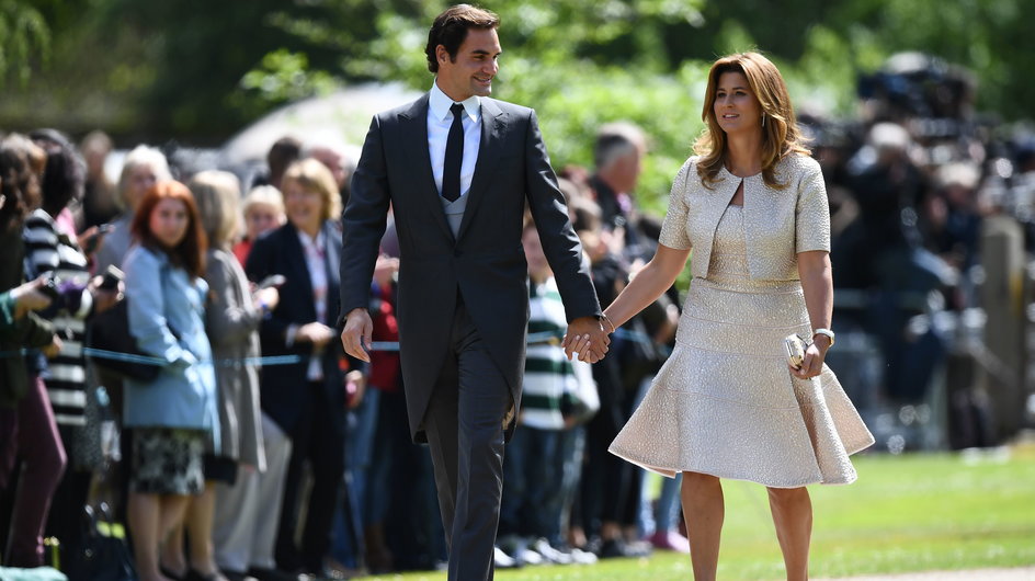 Roger Federer z żoną