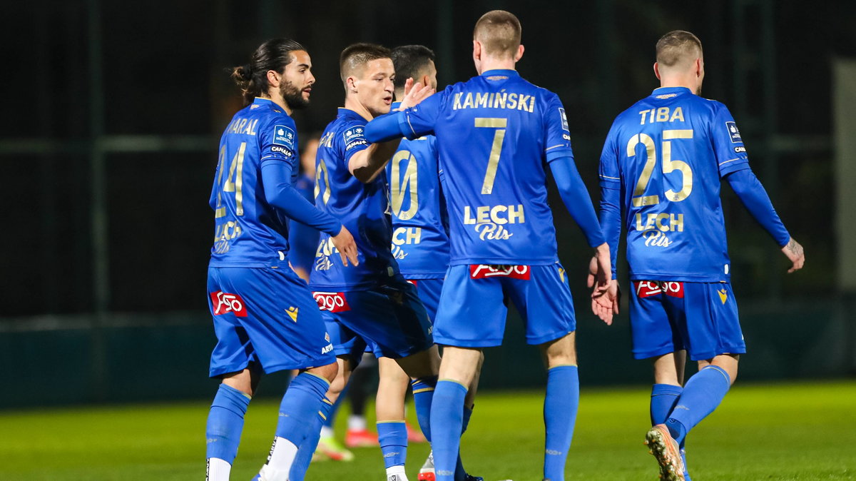 Pilka nozna. Sparing. Lech Poznan - FK Skupi. 18.01.2022