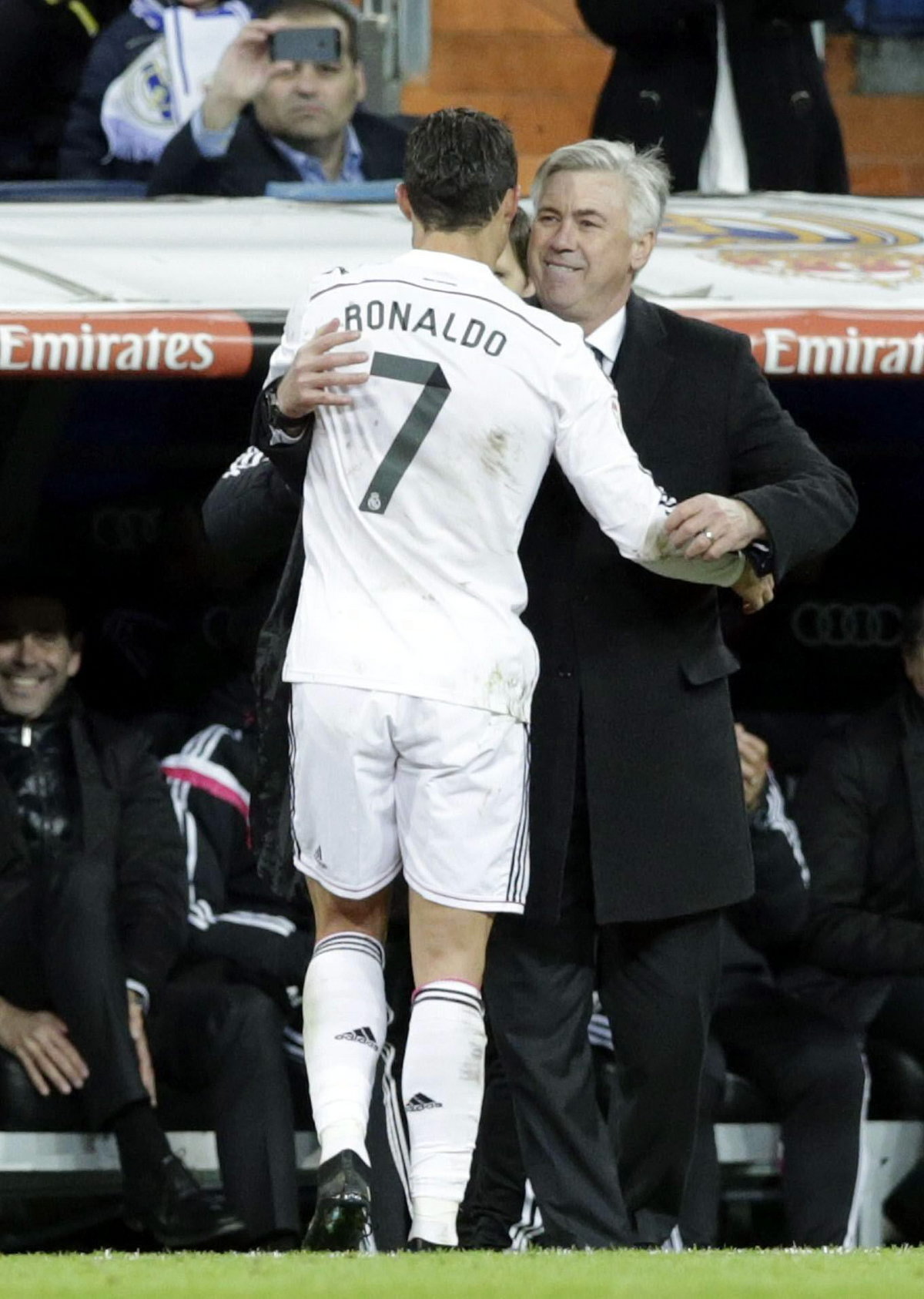 Cristiano Ronaldo i Carlo Ancelotti