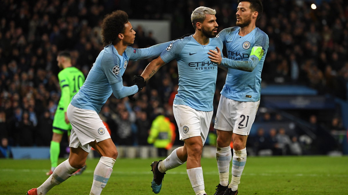 Leroy Sane, Sergio Aguero i David Silva