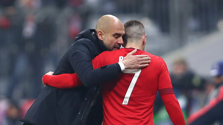 Pep Guardiola i Franck Ribery