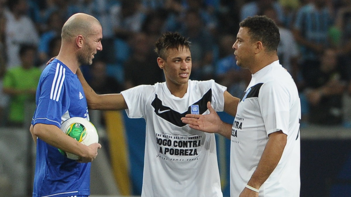 Zidane (L), Neymar (C) i Ronaldo (P)