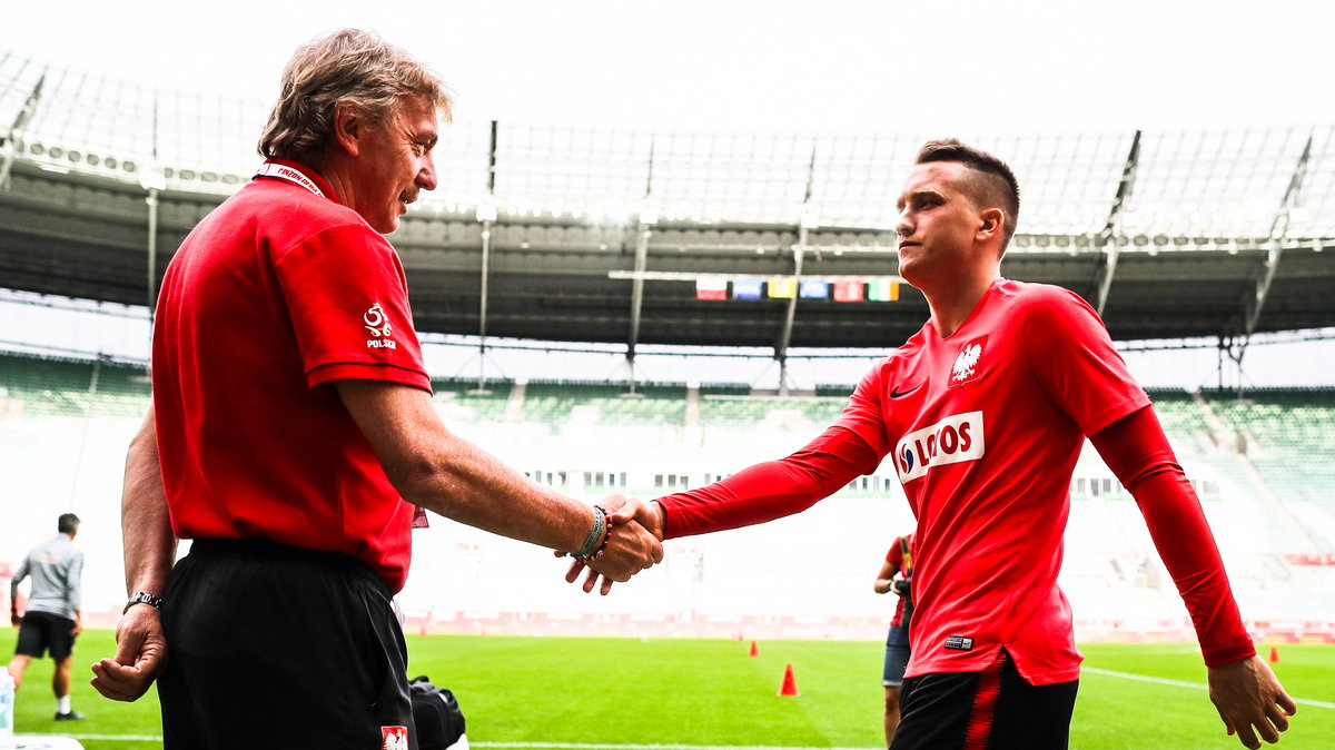 Zbigniew Boniek i Piotr Zieliński