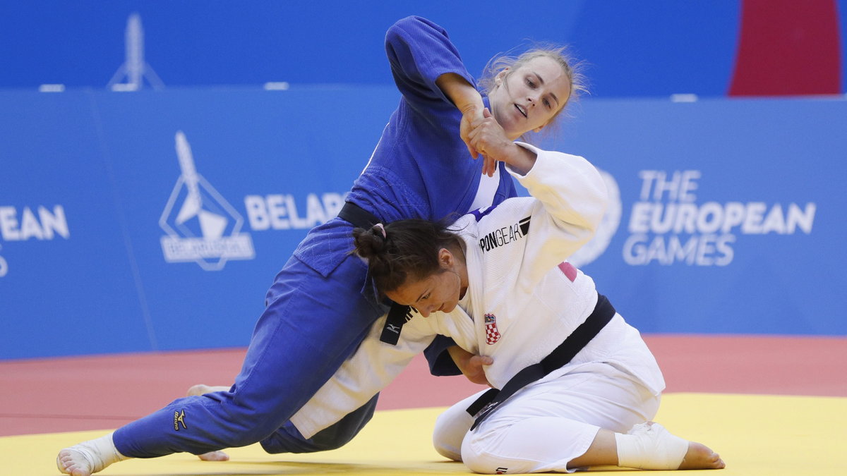 Judo: Daria Pogorzelec (z lewej) i Barbara Matić 