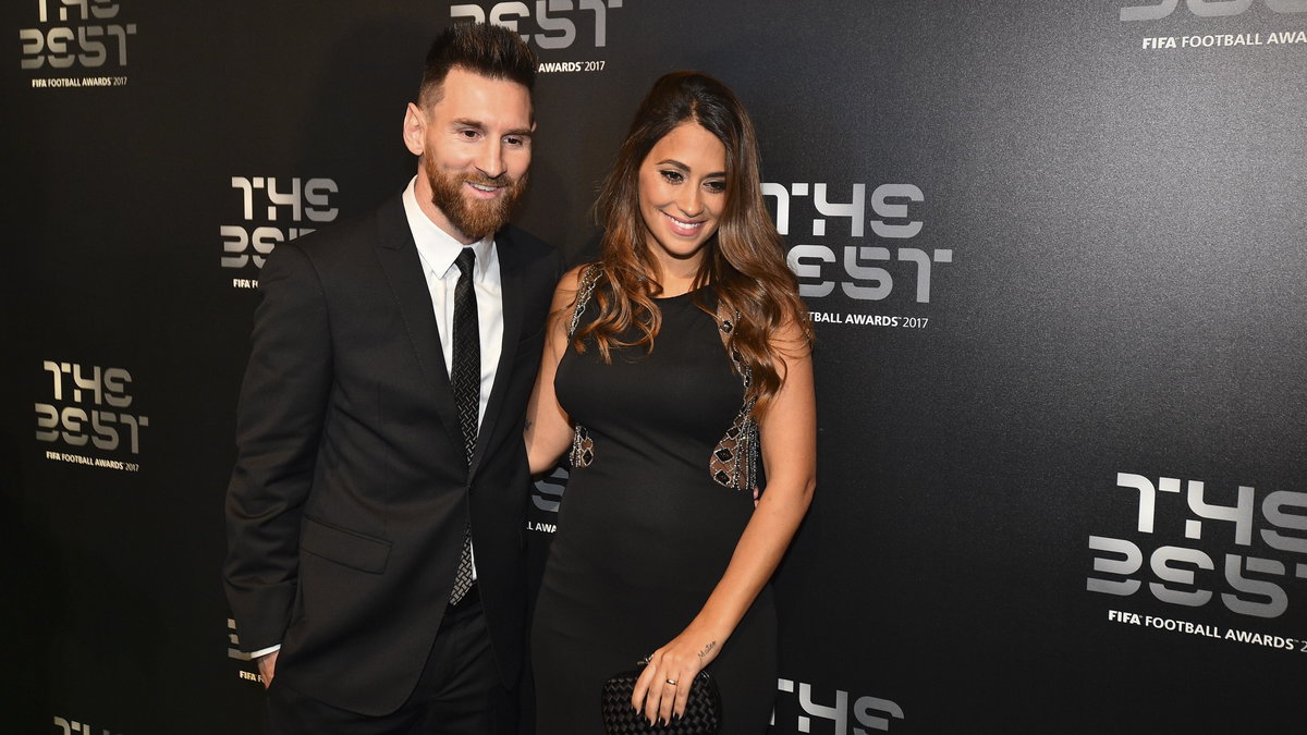 Lionel Messi z żoną Antonella Roccuzzo