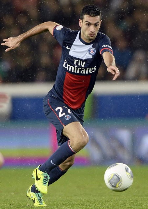 3. Javier Pastore (Paris St. Germain) – 1047 podań