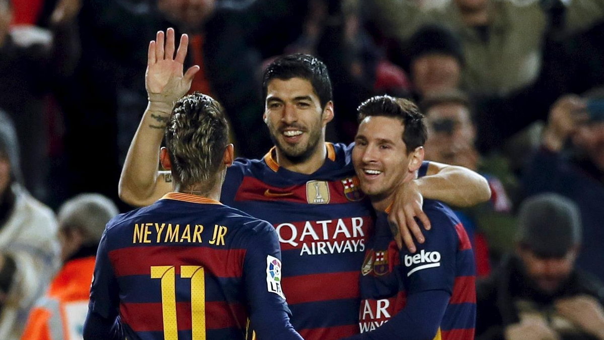 Neymar, Luis Suarez i Lionel Messi 