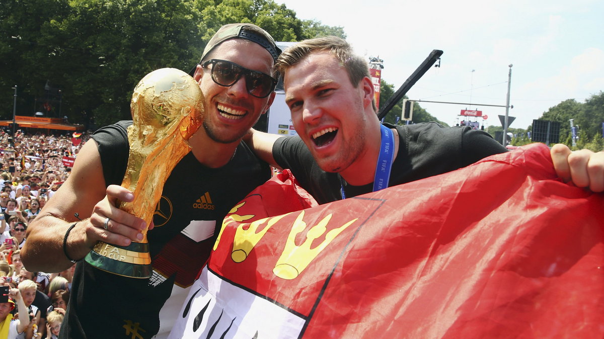 Lukas Podolski (L) i  Kevin Grosskreutz