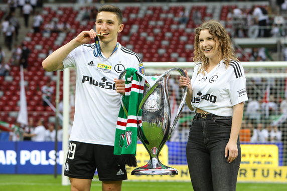 Bartosz Slisz i Kamila Bała podczas finału Pucharu Polski w 2023 r.