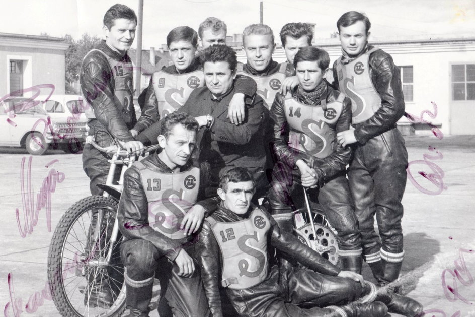 STAL Gorzów z 1969 roku. Wojciech Jurasz z nr 12