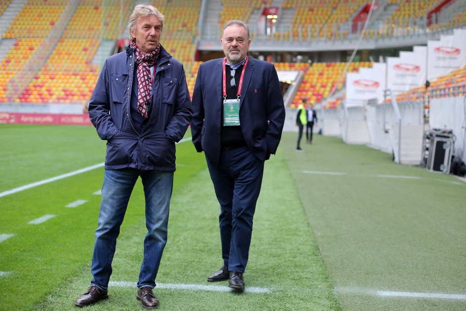 Zbigniew Boniek i Janusz Basałaj