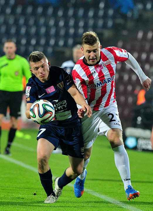 PIŁKA NOŻNA EKSTRAKLASA POGOŃ SZCZECIN CRACOVIA  ( Dominik Kun Marcin Budziński )