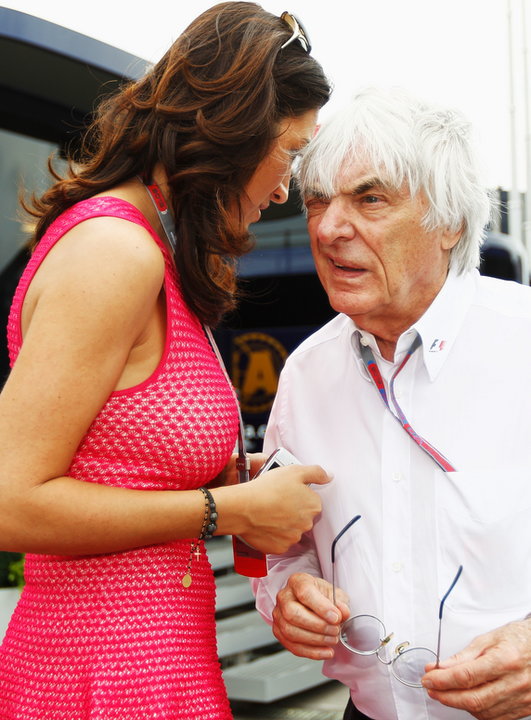 Bernie Ecclestone z żoną