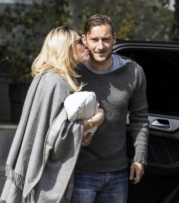 ITALY SOCCER TOTTI (Francesco Totti and Ilary Blasi)