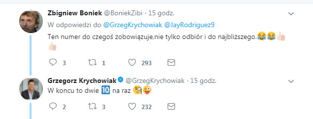 Zbigniew Boniek i Grzegorz Krychowiak na Twitterze