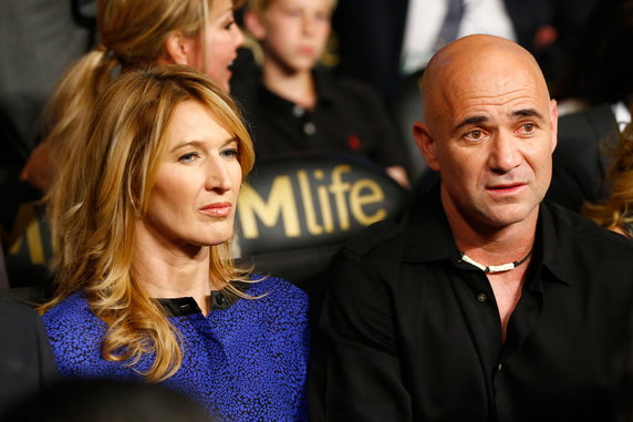 Steffi Graf i Andre Agassi w 2015 roku