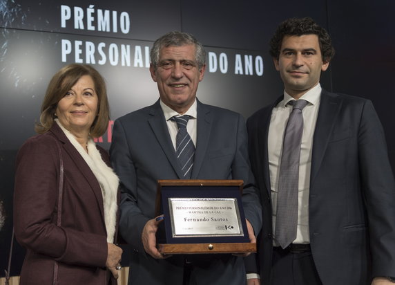 Fernando Santos z żoną w 2016 r.