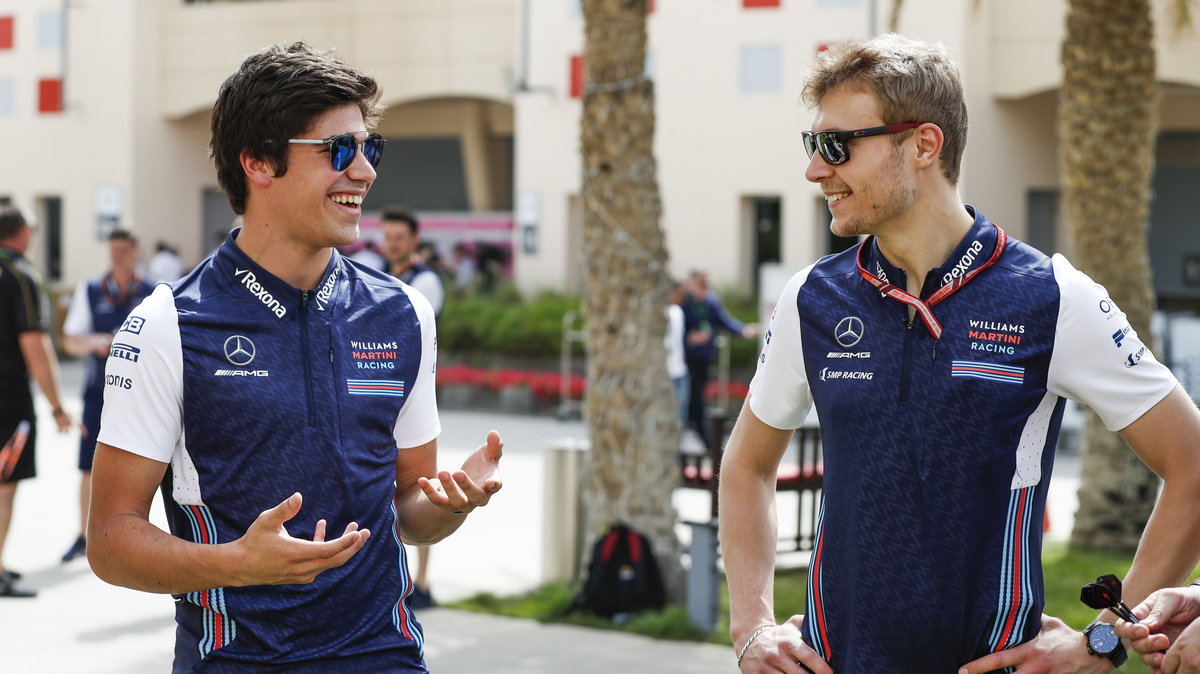 Lance Stroll i Siergiej Sirotkin