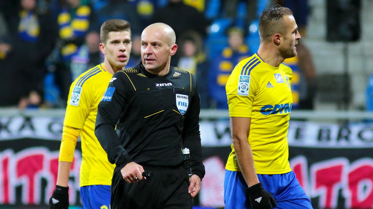 Pilka nozna. Ekstraklasa. Arka Gdynia - Jagiellonia Bialystok. 12.12.2016