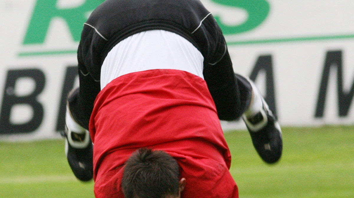 PIŁKA NOŻNA PUCHAR UEFA WISŁA TRENING