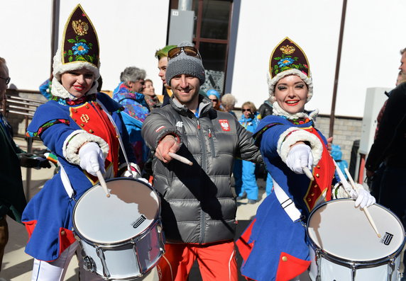 Powitanie polskich olimpijczyków w Soczi