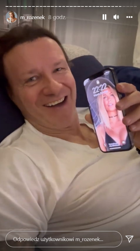 Radosław Majdan pokazał tapetę swojego telefonu