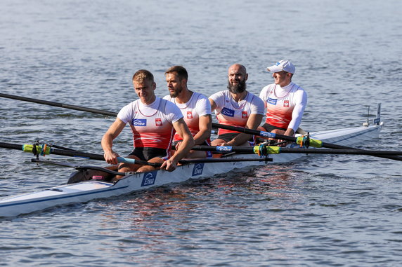 Wioślarstwo. Czwórka bez sternika mężczyzn (Mateusz Wilangowski, Mikołaj Burda, Marcin Brzeziński, Michał Szpakowski). Nasz typ: medal