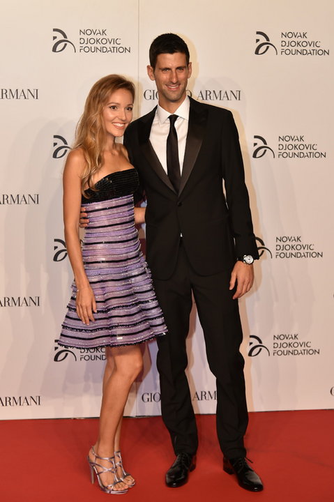 Novak Djković z żoną Jeleną (zdjęcie z 2016 r.)