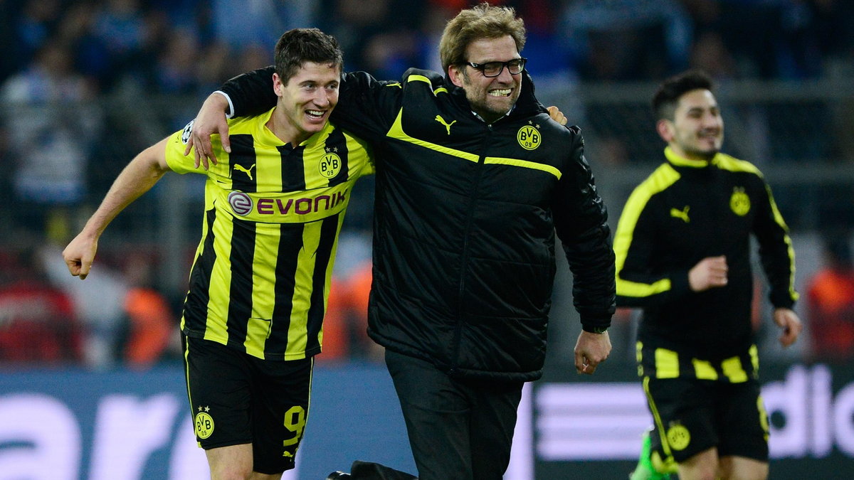 Robert Lewandowski i trener Jürgen Klopp