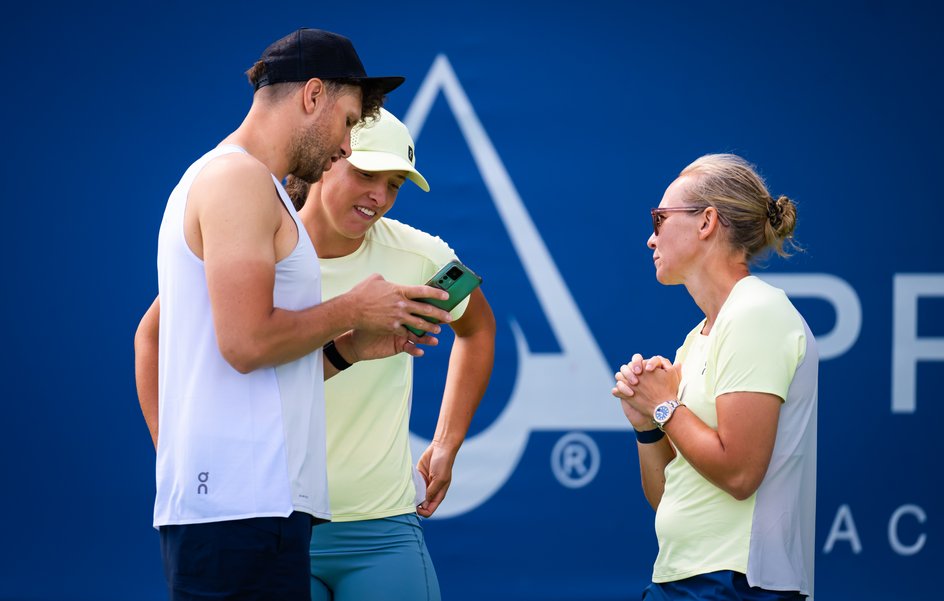 Maciej Ryszczuk, Iga Świątek i Daria Abramowicz
