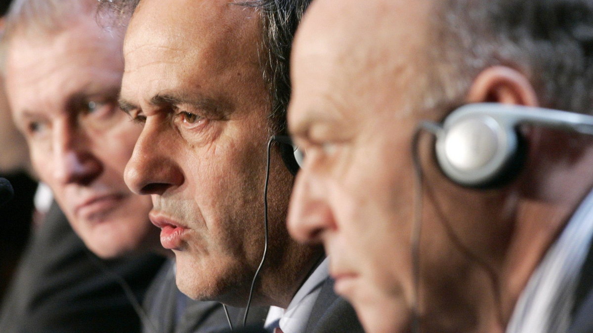 Grzegorz Lato (z prawej) i Michel Platini