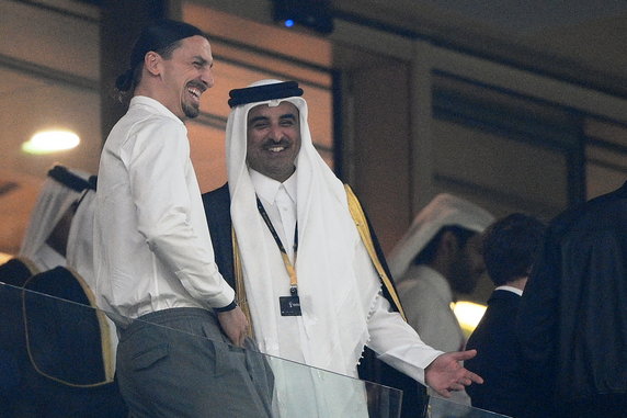 Zlatan Ibrahimović i emir Kataru Tamim ibn Hamad Al Sani