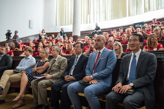 Pożegnanie reprezentacji Polski przed wylotem na Uniwersjadę