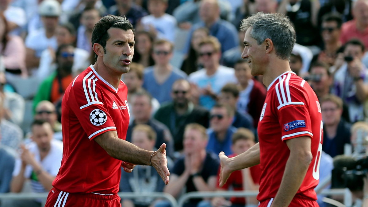 Paulo Sousa (z prawej) i Luis Figo